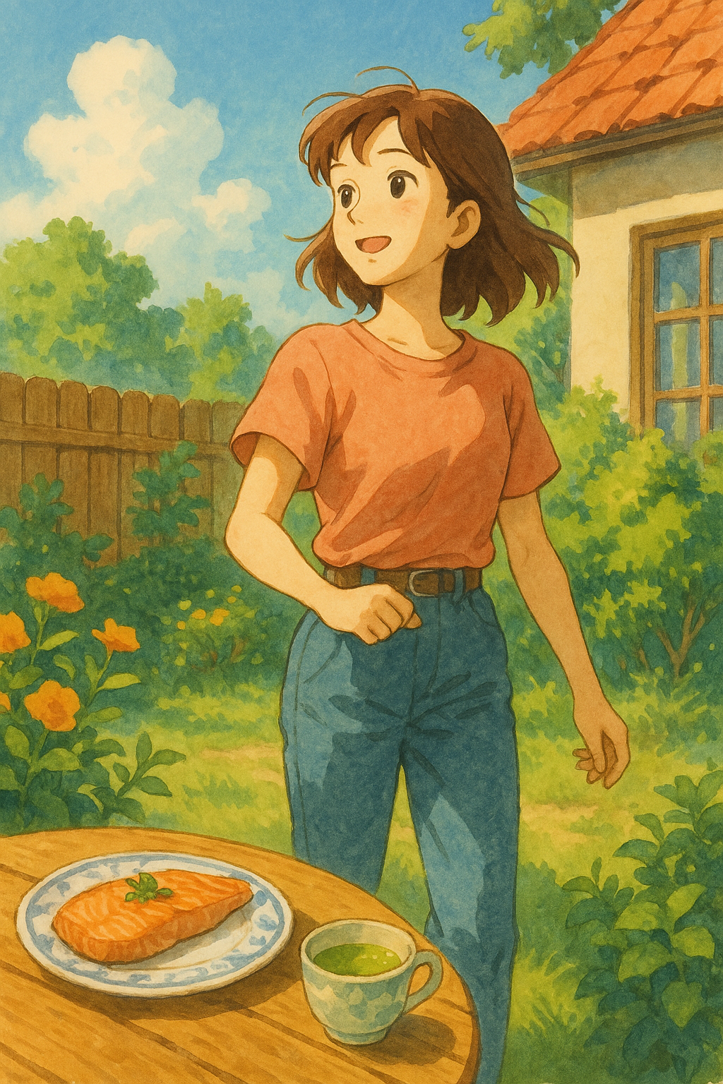 가벼운 산책 중인 사람