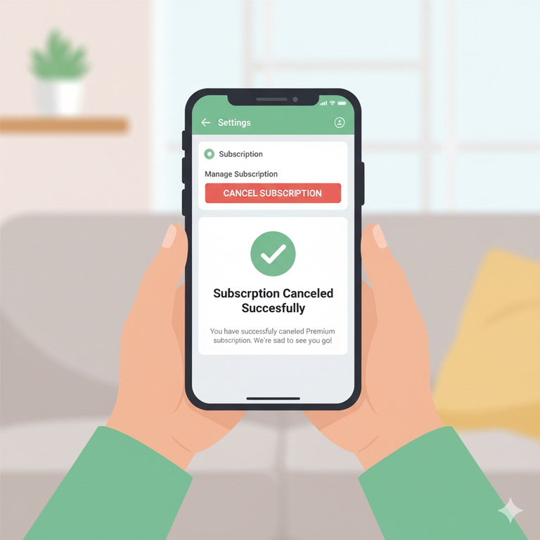 모바일 앱으로 해지