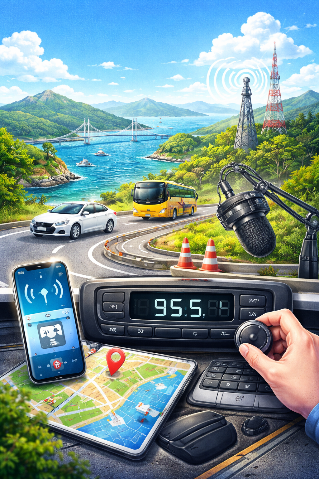 거제도 교통방송 라디오 채널 총정리｜주파수&middot;실시간 듣기&middot;다시듣기 방법 안내 관련 사진