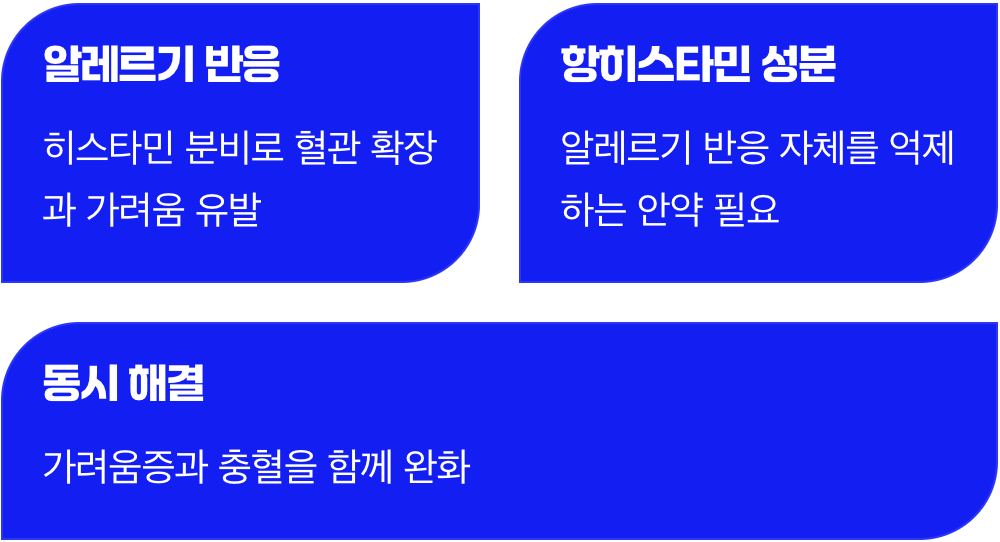 가려움이 동반된다면, 알레르기 안약