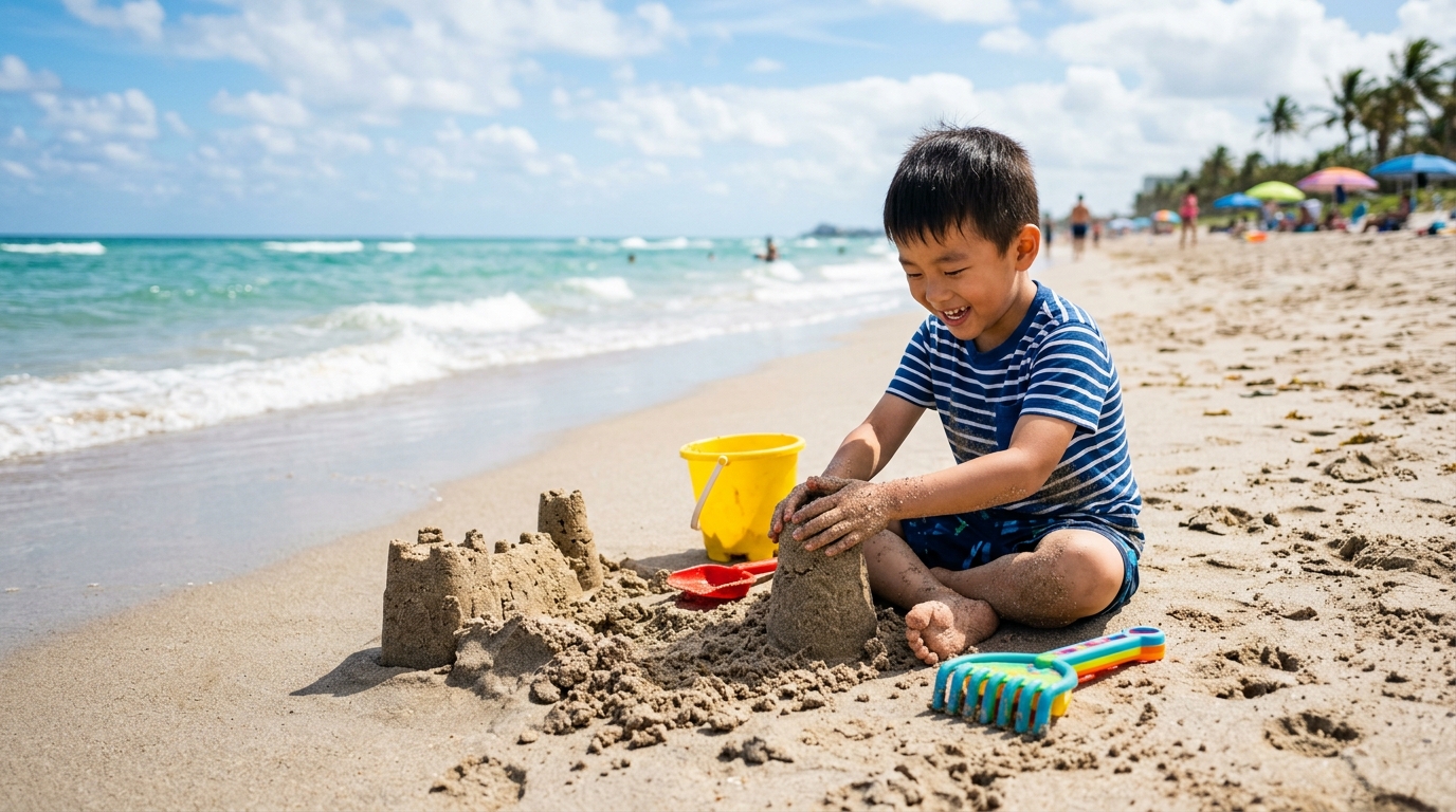 모래사장 아이2