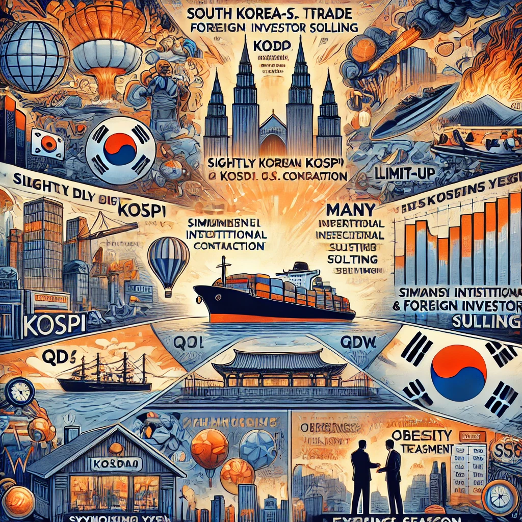 2025년 04월 24일 목요일 - 조선&middot;유통 업종 강세 주도한 혼조장세