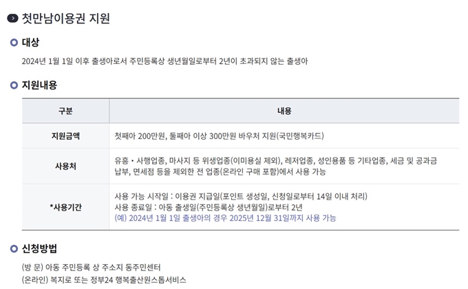 2025 금천구 출산지원금 신청방법