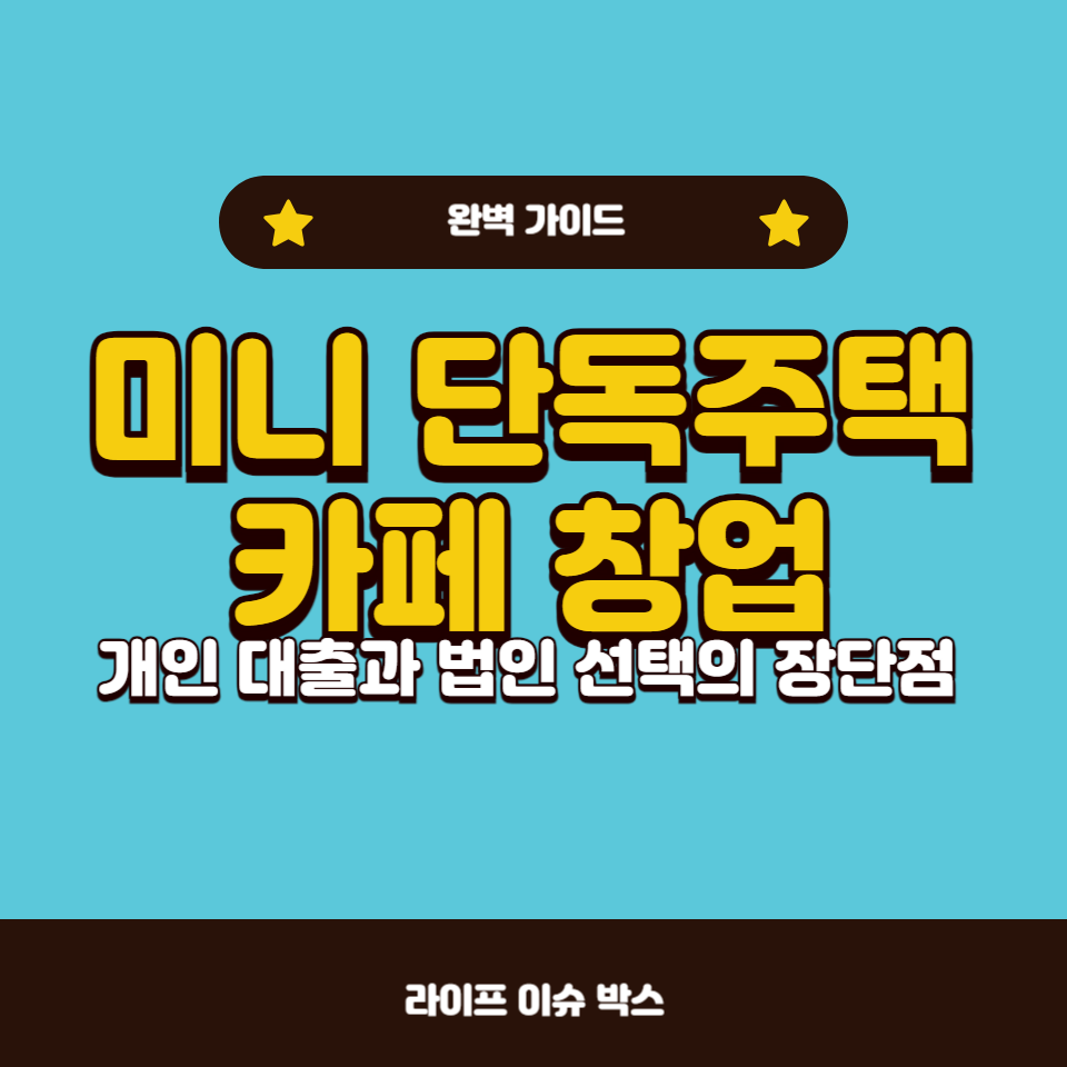 법인 vs 개인 선택