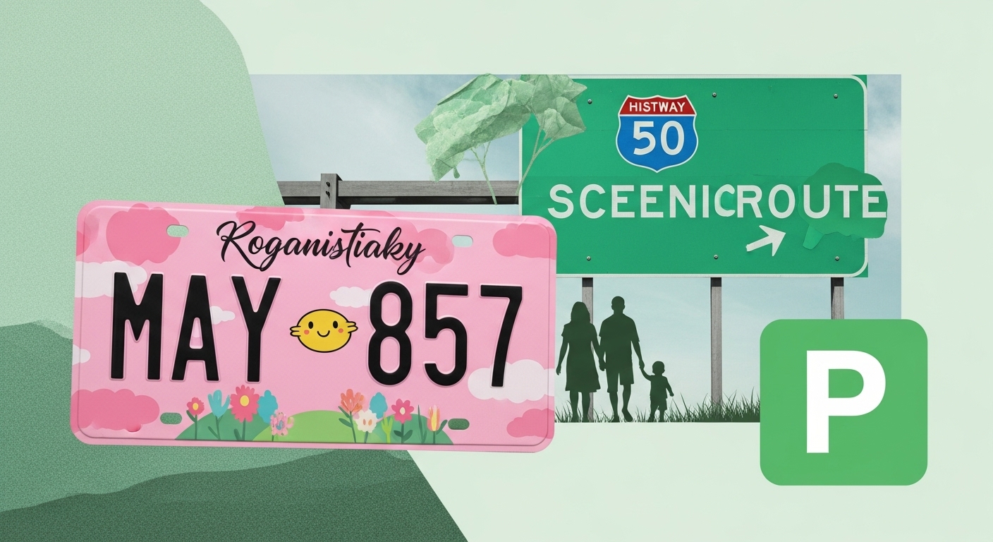 분홍색 번호판, 디자인은 어떨까요