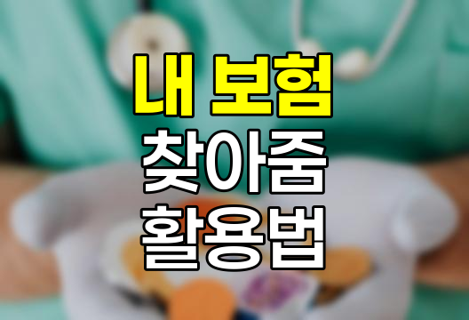 내 보험 찾아줌으로 숨은 보험금 조회하기