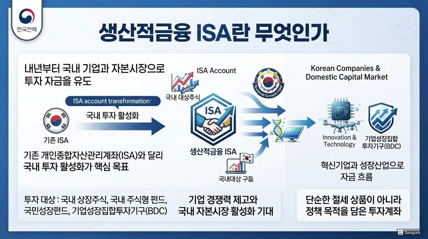 생산적금융 ISA란 무엇인가