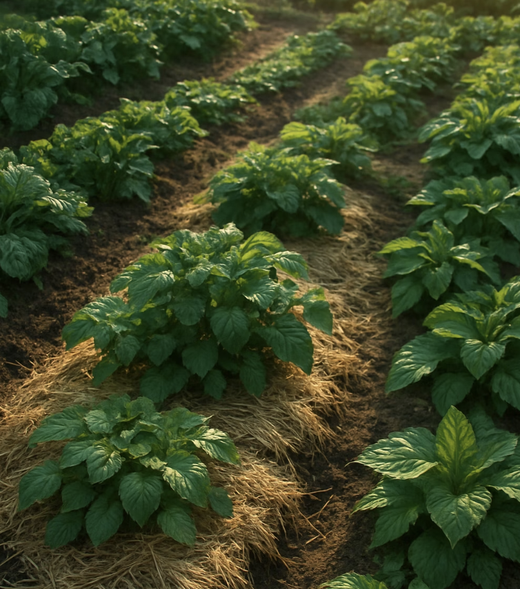 뜨거운 땅으로부터 새싹 지키기