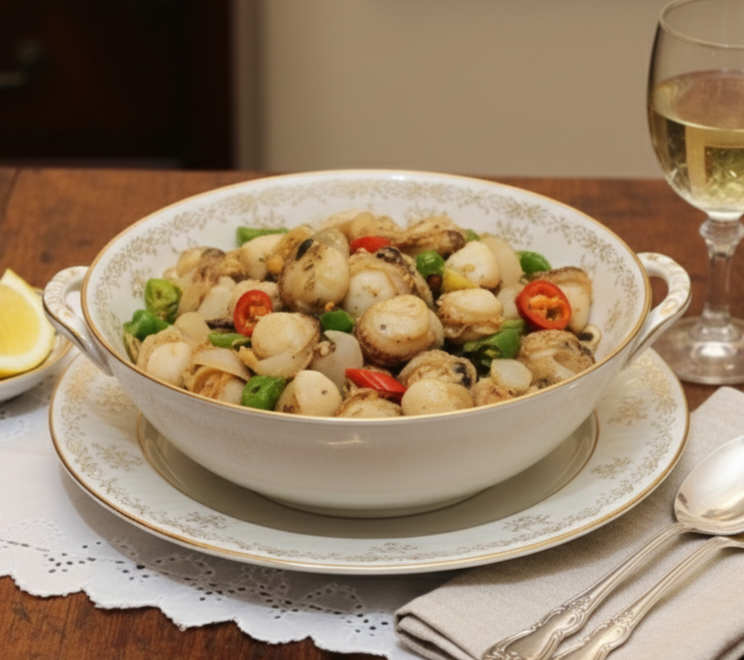 입안 가득 바다 풍미 가리비 버터구이.