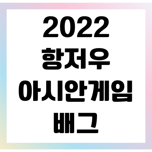 항저우 아시안게임 배그