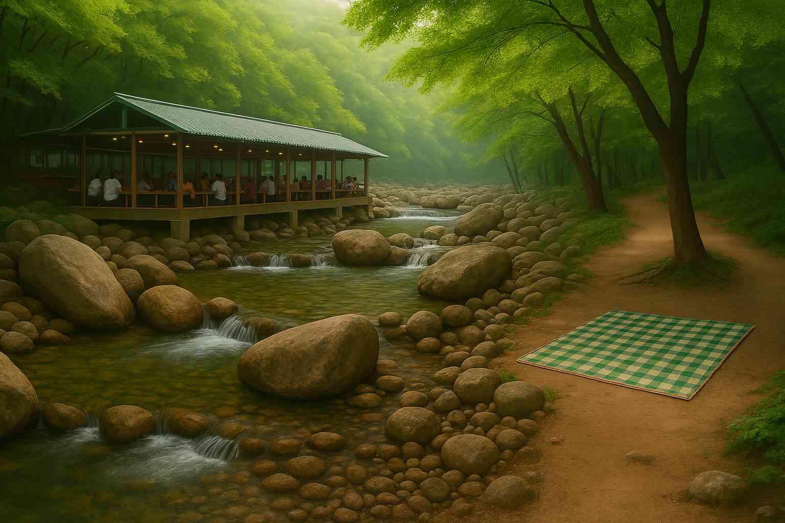 청계냇가집 계곡