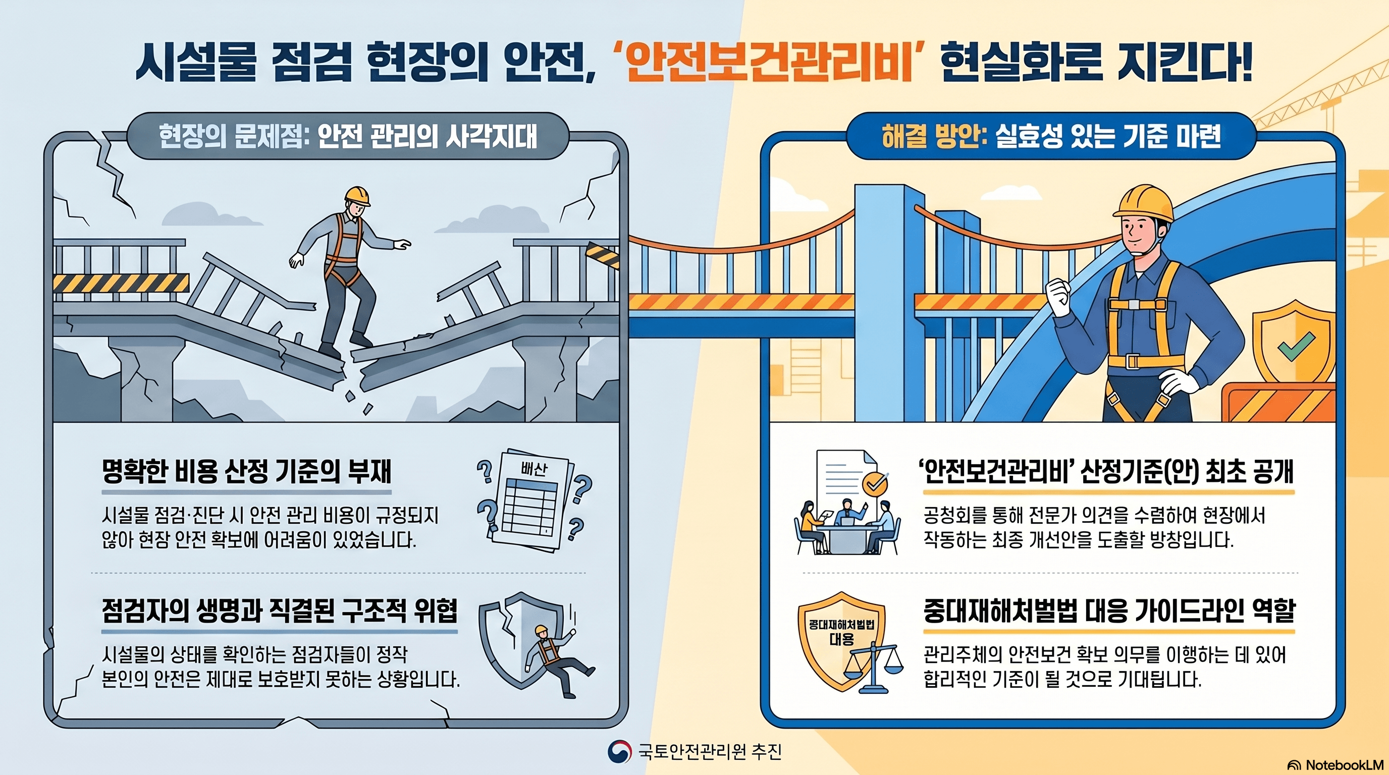 안전 관리의 사각지대, 실효성 있는 기준마련(AI 인포그래픽)