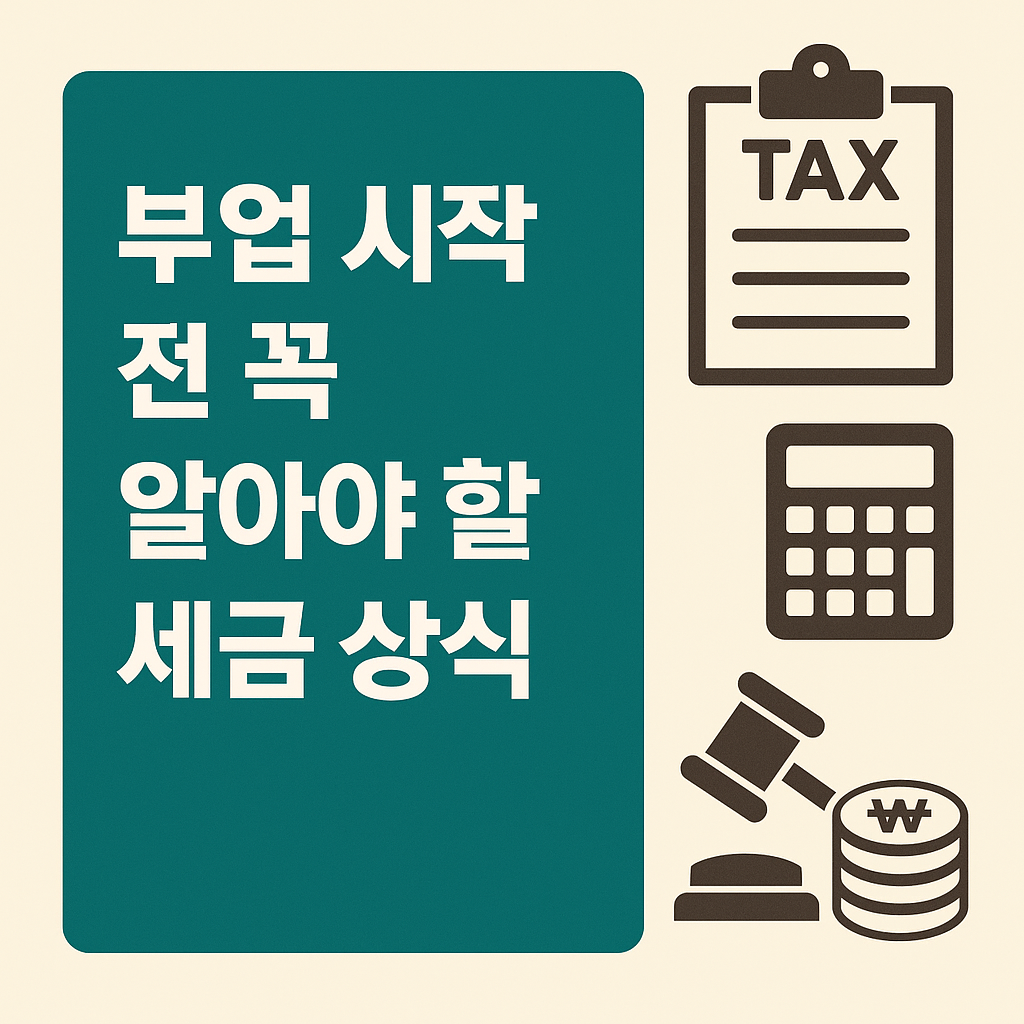 부업 전 세금상식