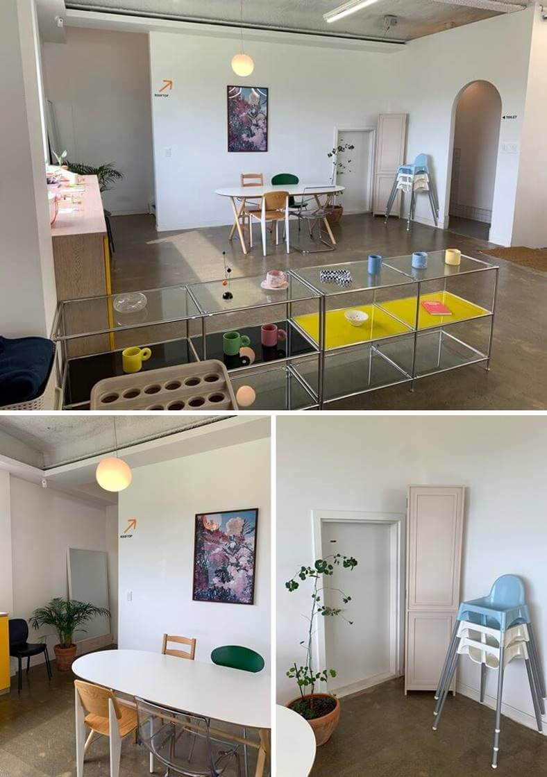 4인테이블 및 유아용 의자