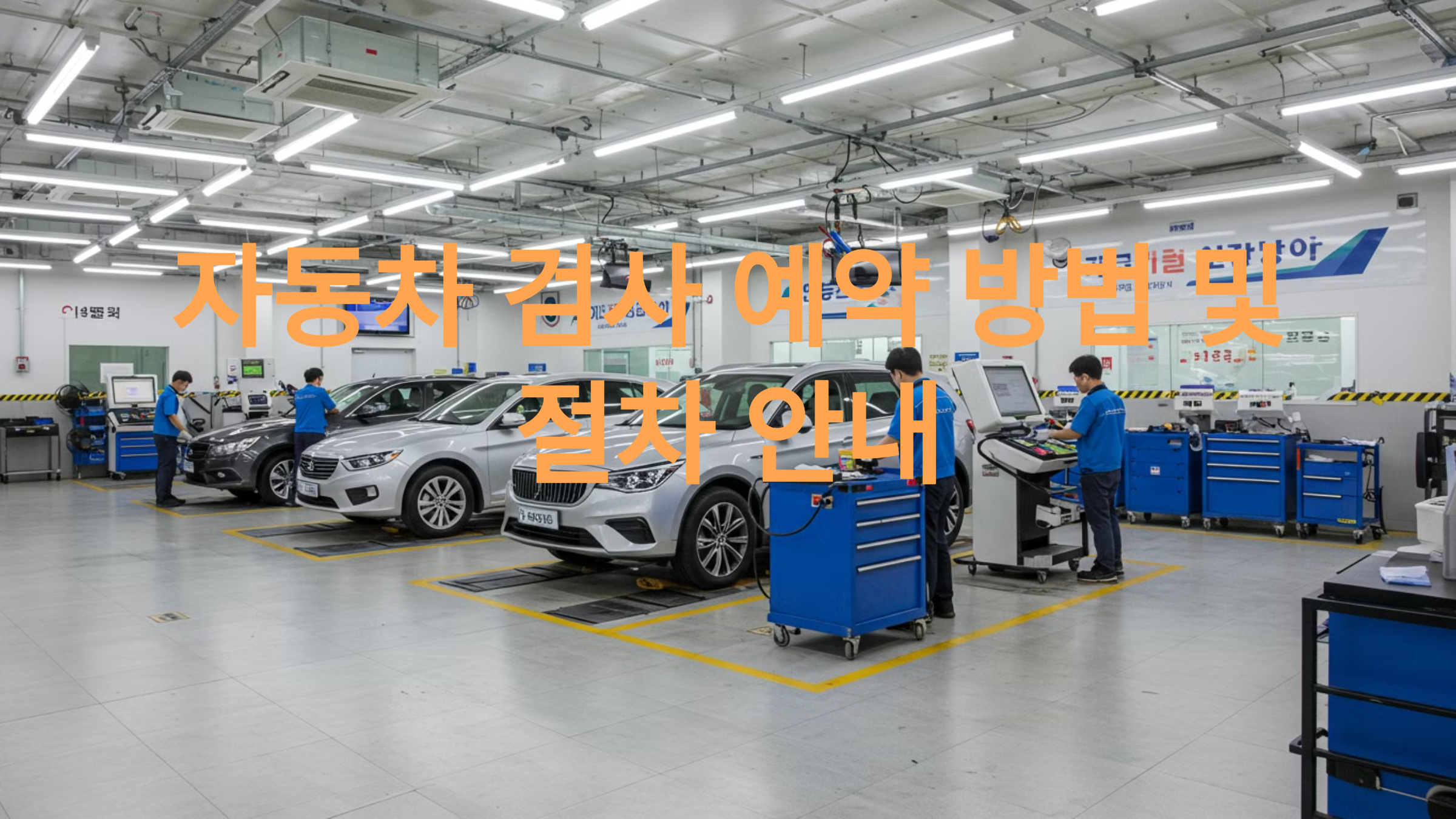 자동차 검사 예약 방법과 절차