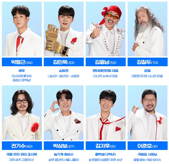 미스터트롯3 참가자/출연자/출연진 박형근, 김민욱, 김홍남, 김칠두, 전기수, 박상보, 김지후, 이준호
