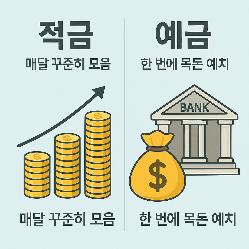 적금과 예금 차이점