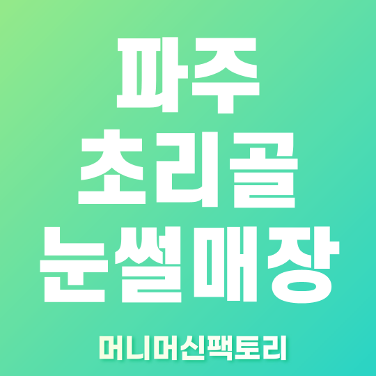 파주 초리골 눈썰매장 썸네일