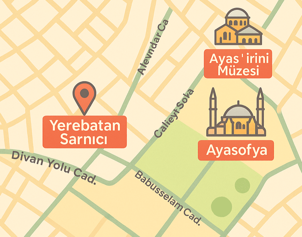 예레바찬사라이 주변 명소, 아야 소피아, 이리니박물관