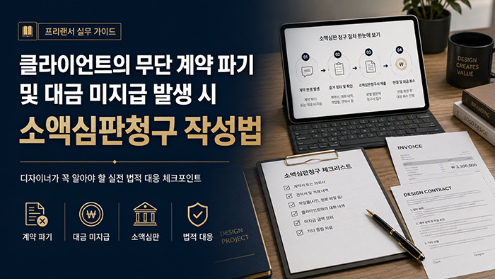 클라이언트의 무단 계약 파기 및 대금 미지급 발생 시 소액심판청구 작성법