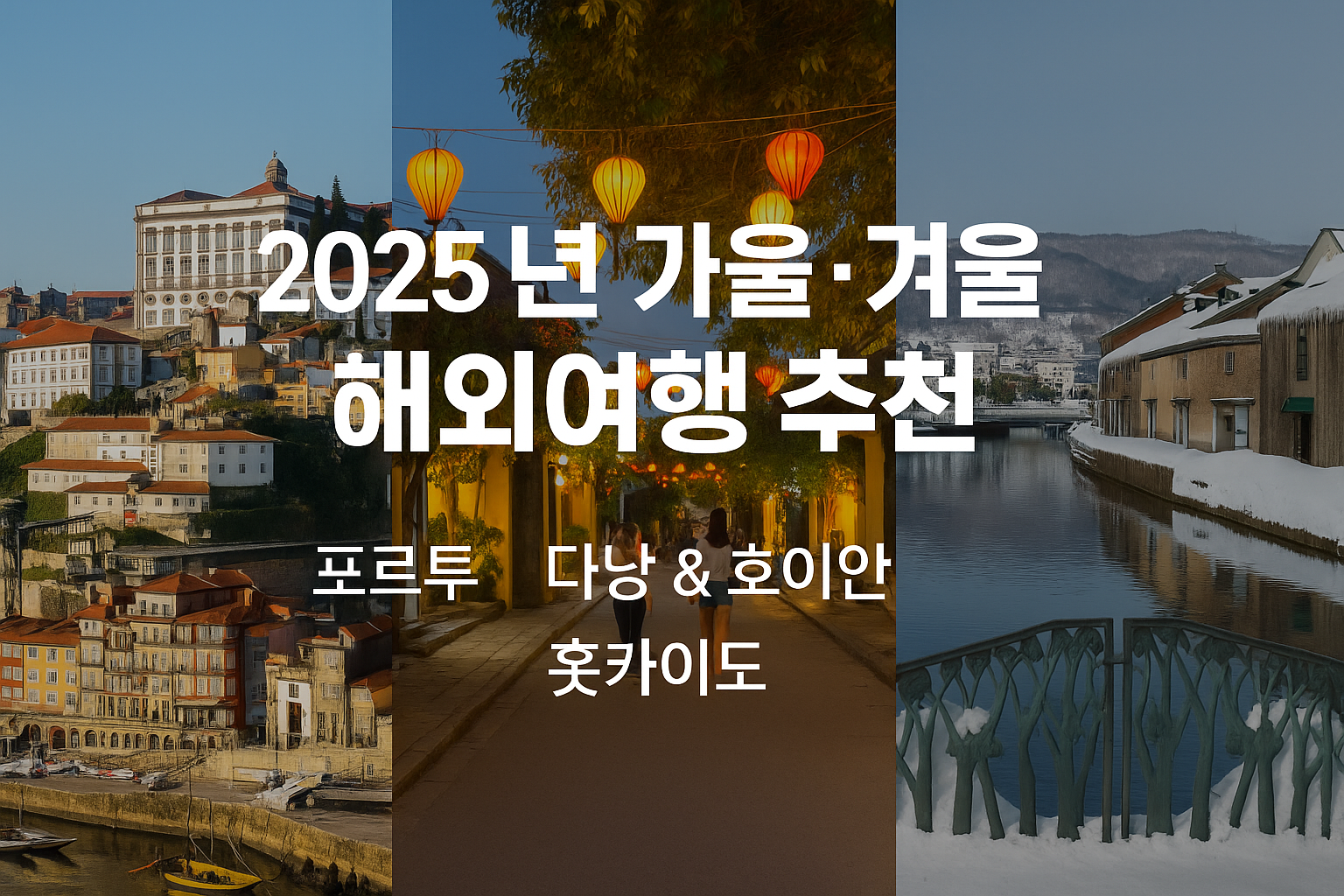 2025년 가을&middot;겨울 이곳 안 가면 손해! 해외여행지 추천 TOP 3