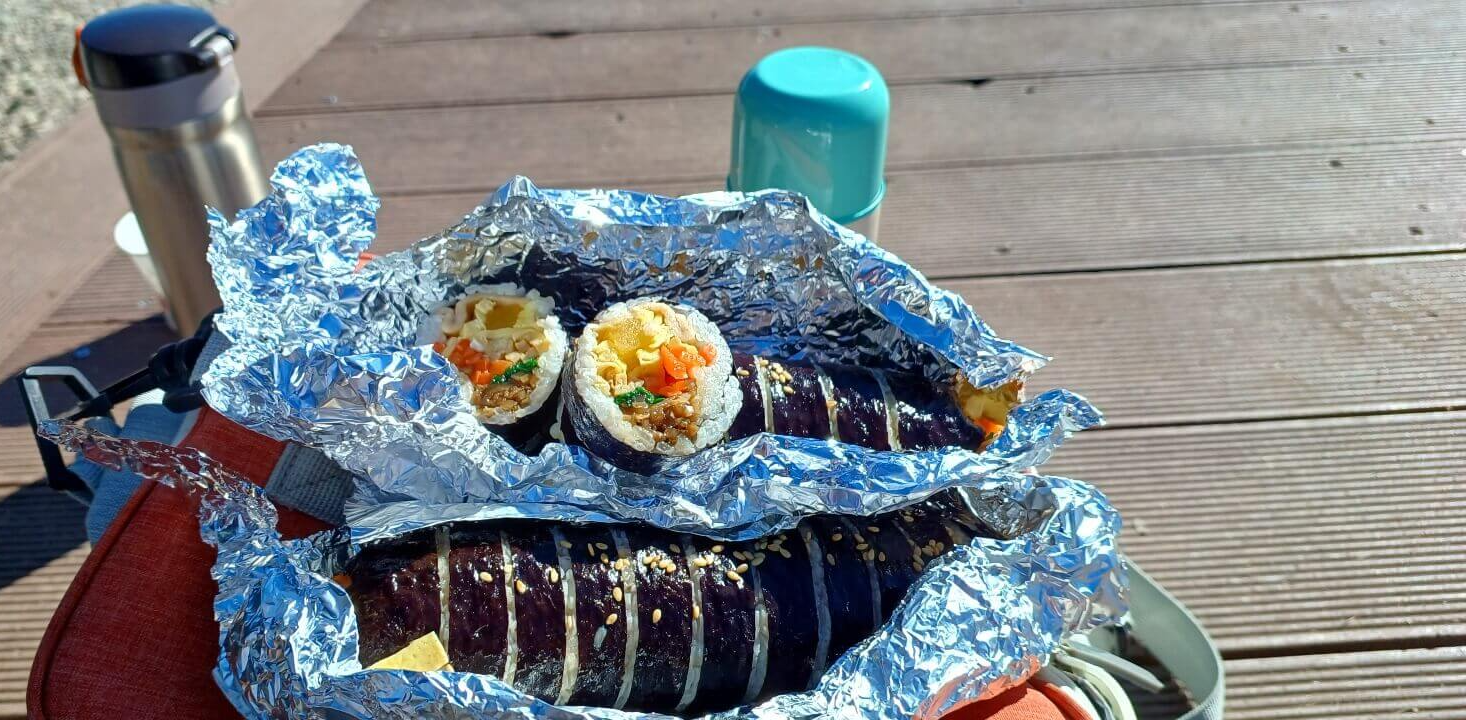 합천-오도산 정상에서 먹는 김밥