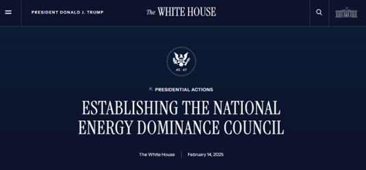 The National Energy Dominance Council