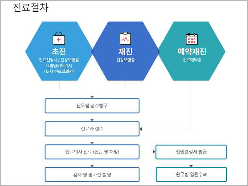 진료 안내 및 절차