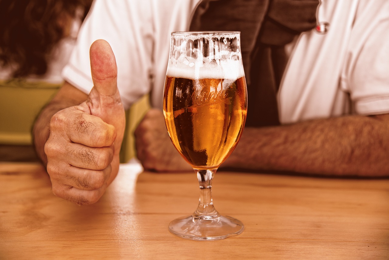 a glass of beer