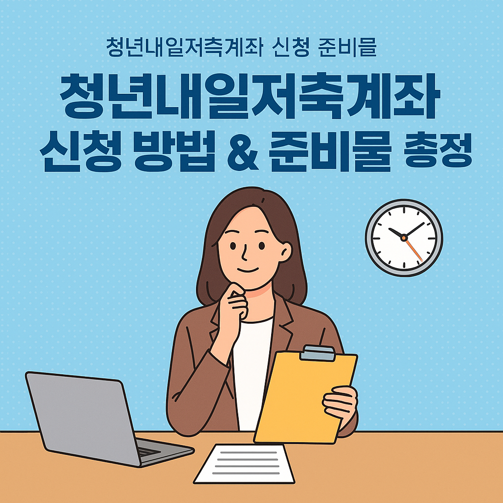 청년내일저축계좌 신청 방법 & 준비물 총정리