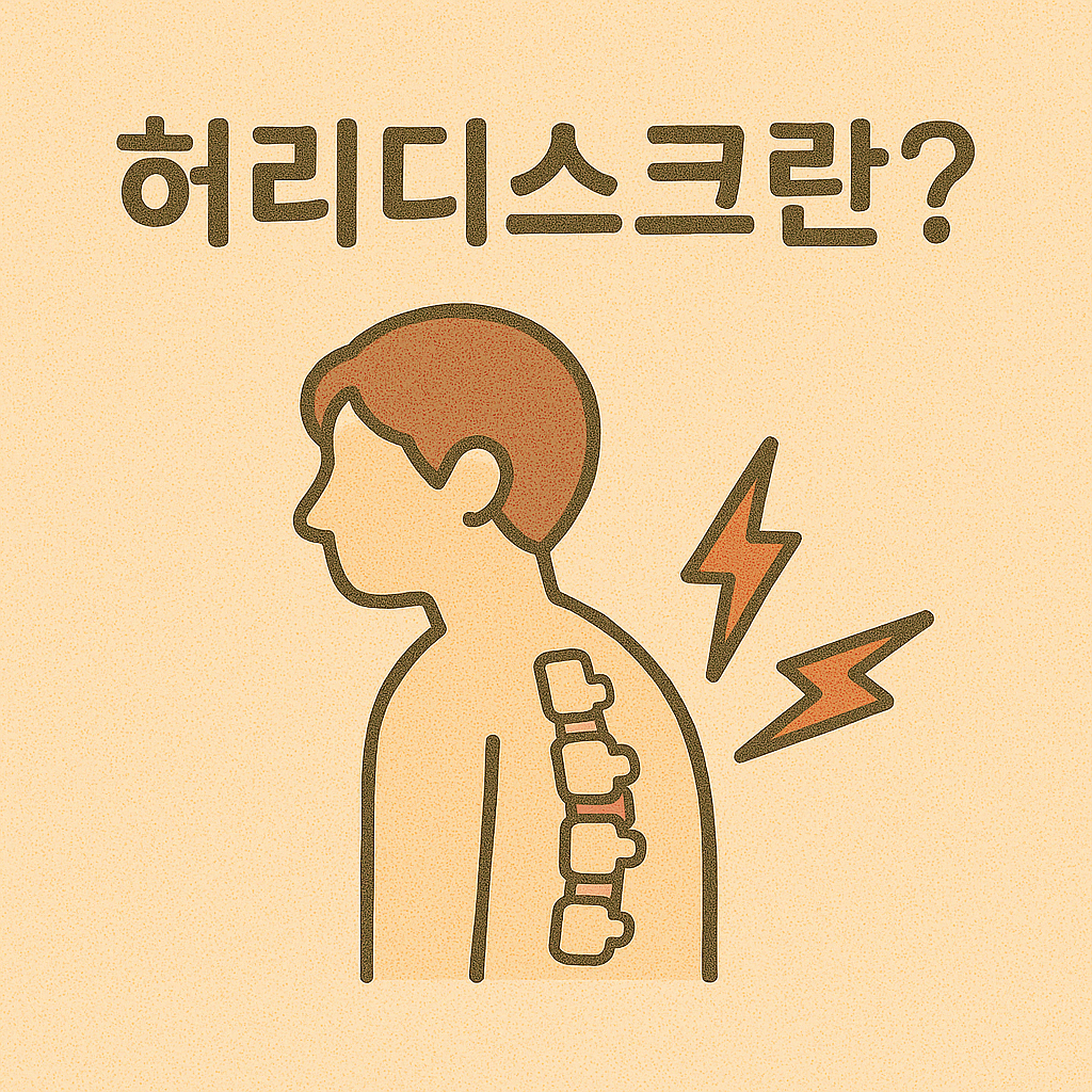 허리디스크 초기 증상