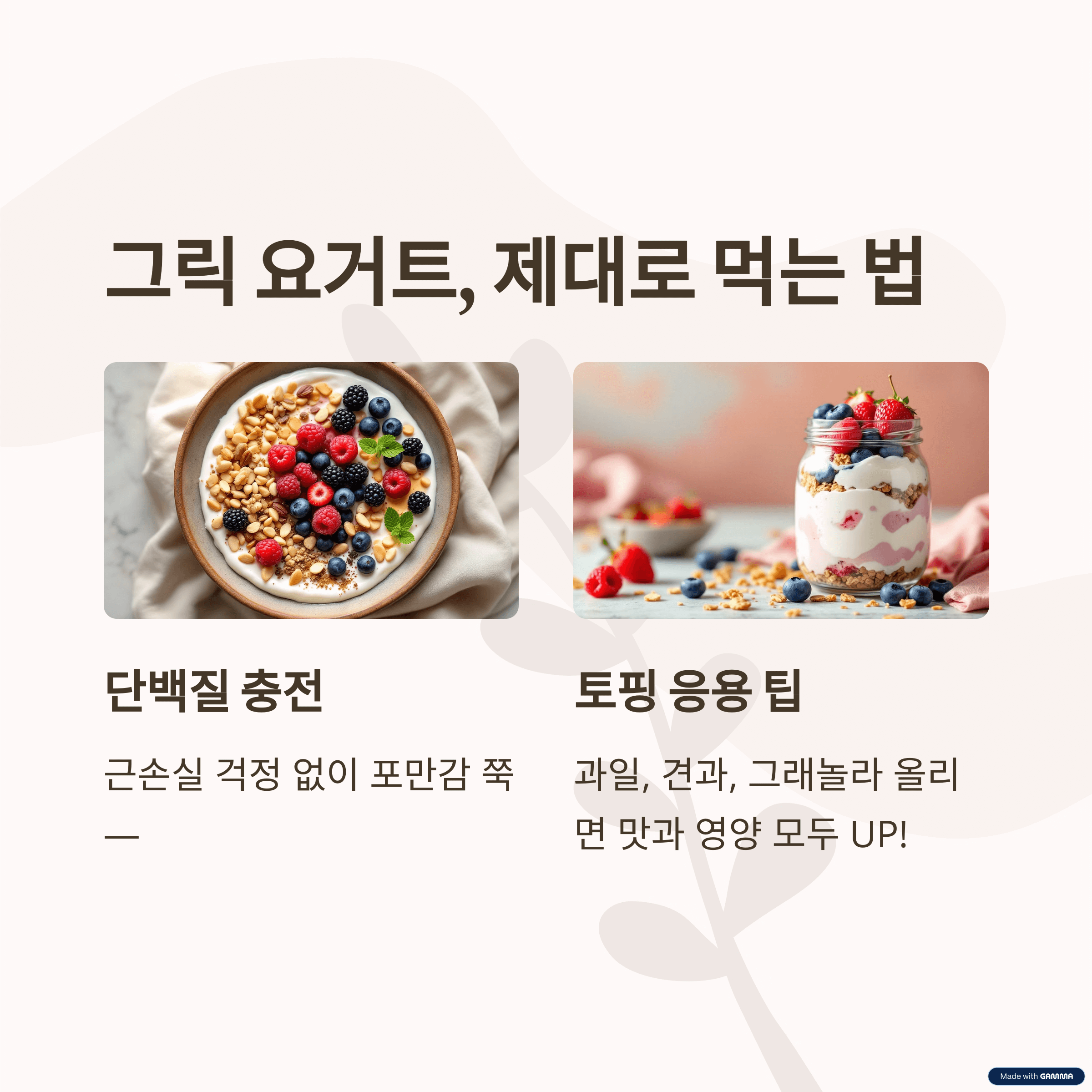 추천 다이어트 디저트 7가지