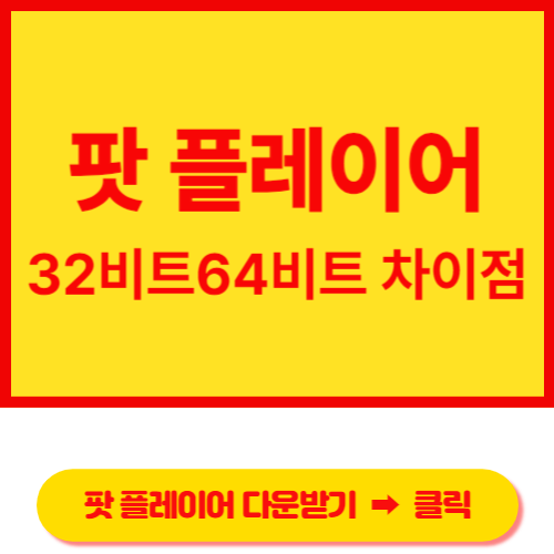 팟플레이어32비트64비트