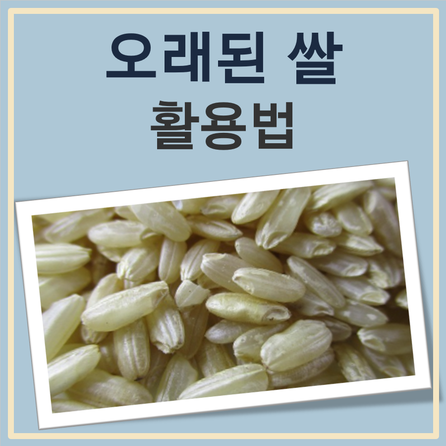 오래된 쌀 활용법 대표 이미지