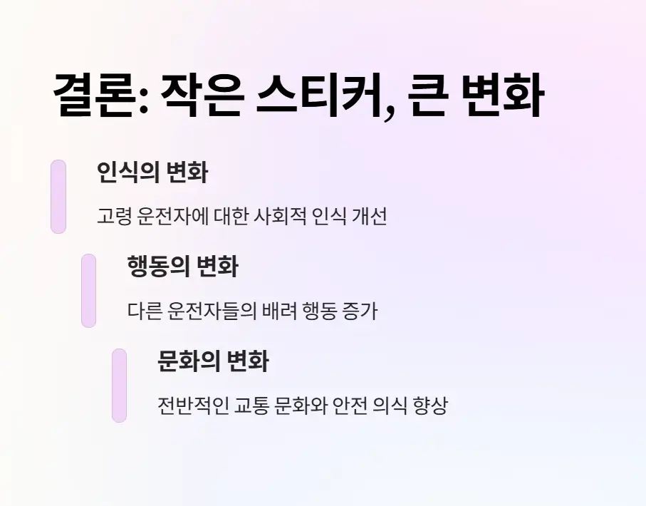 어르신 운전중 스티커