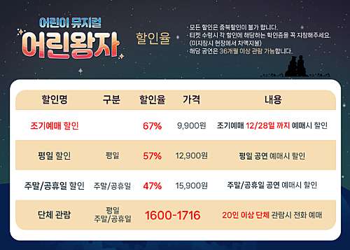 티켓 예매 할인 방법