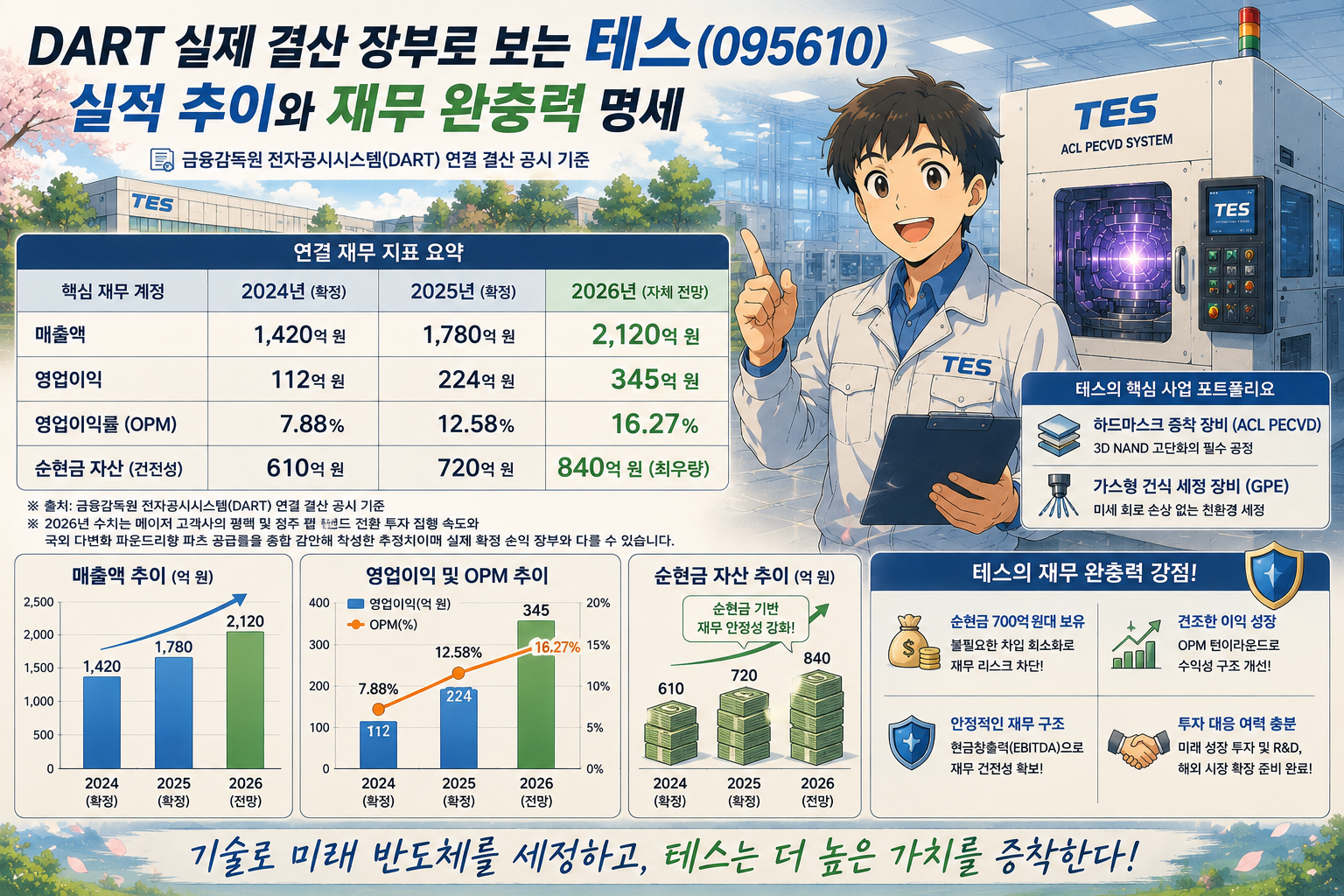 테스 기업 실적 및 재무 분석