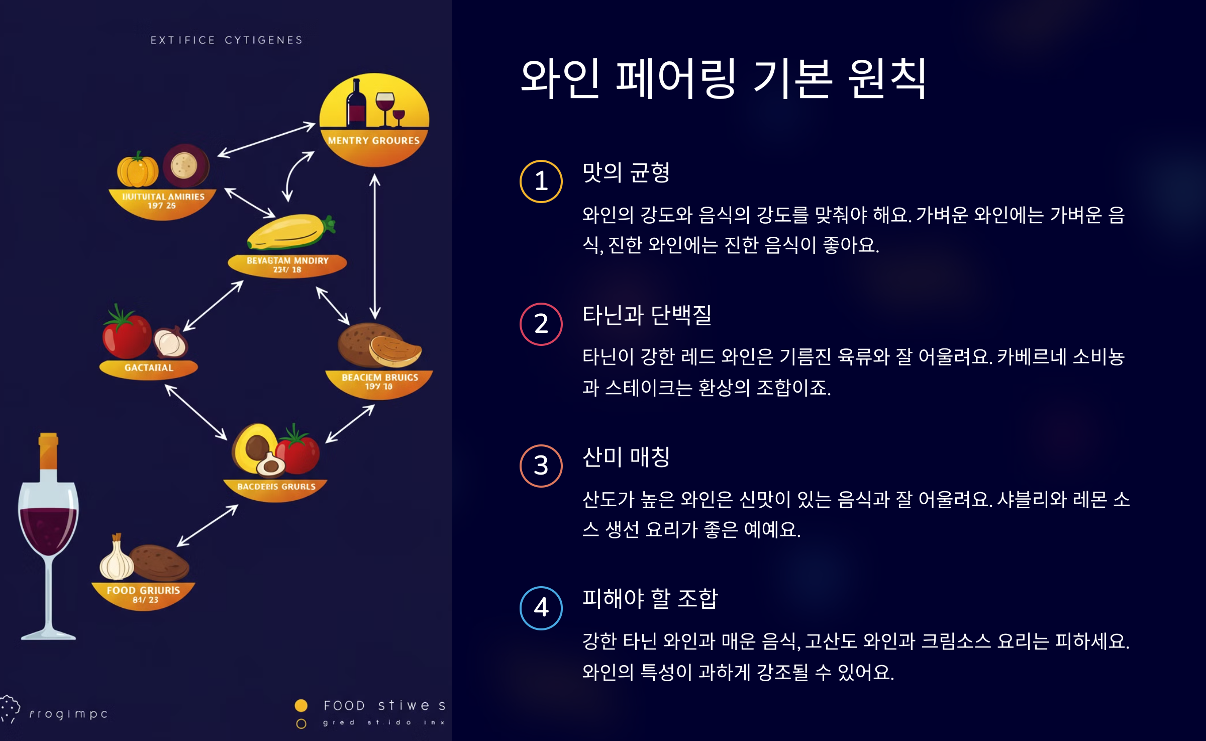 와인 페어링 기본 원칙