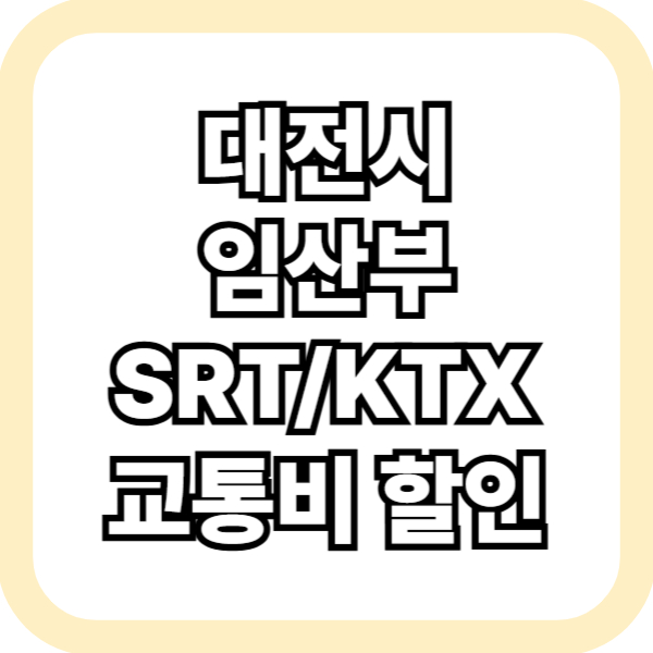 대전 임산부 교통비 할인