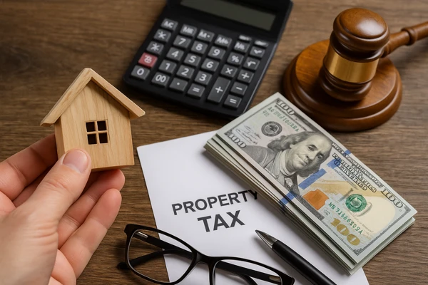 한국 주택 세금 개념 연출