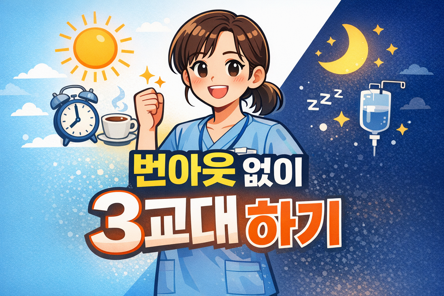 신규간호사 3교대 생활 꿀팁 총정리｜번아웃 없이 버티는 현실 생존법