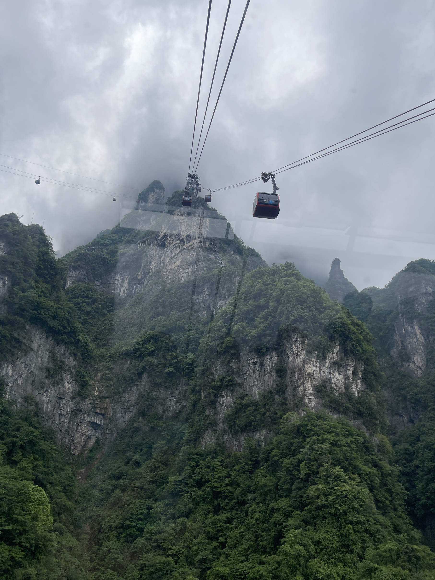 장가계를 가기위한 케이블카