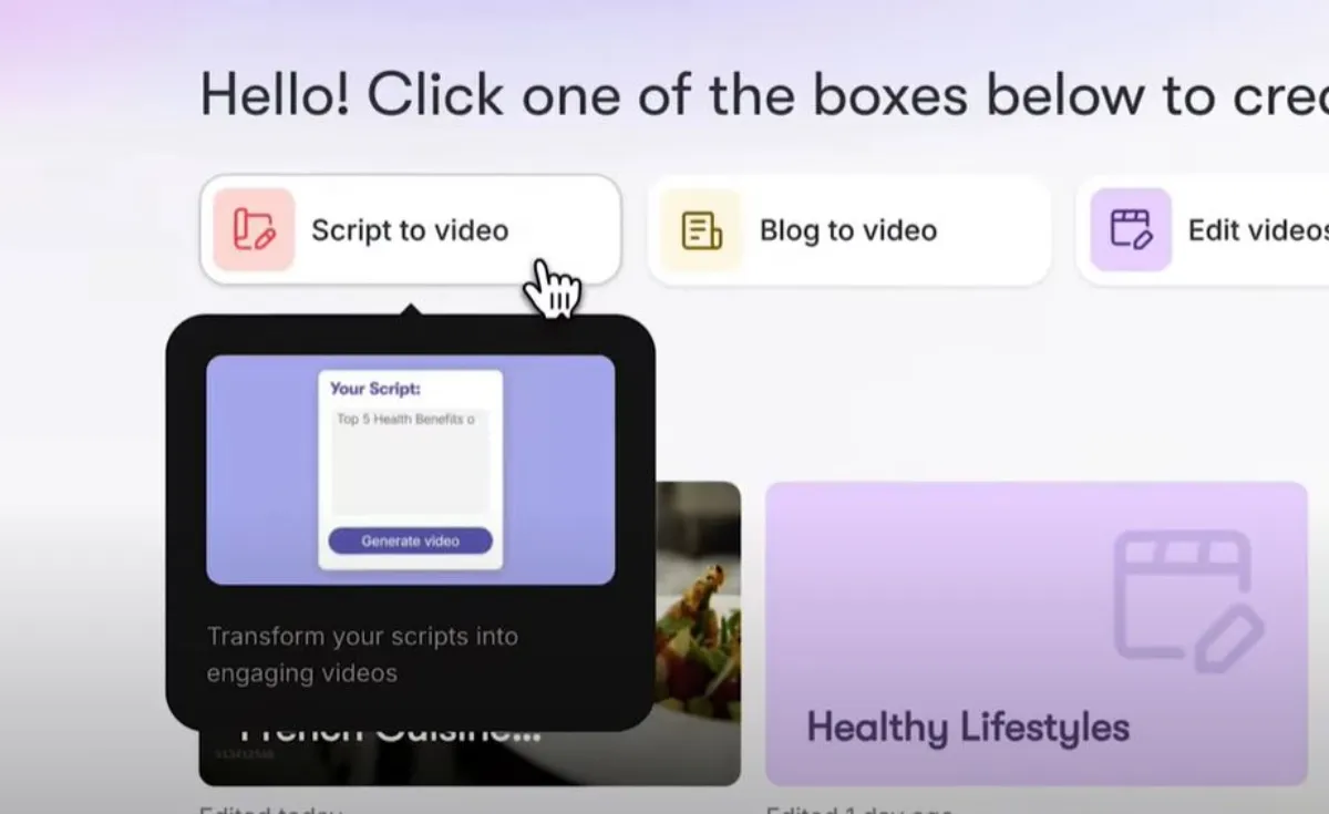 픽토리 텍스트에서 비디오 생성 설명 이미지