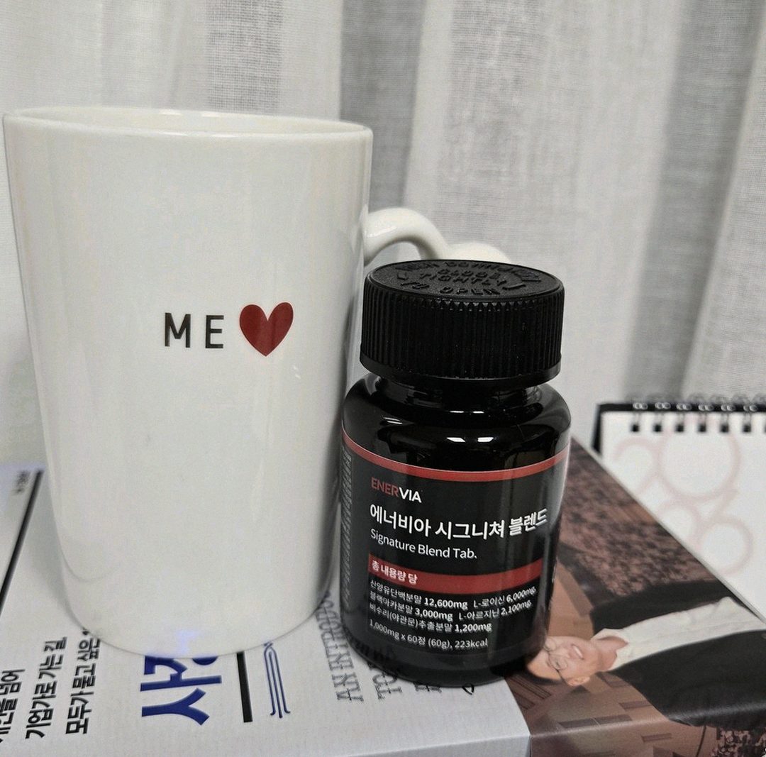 enervia tablet with water morning routine
