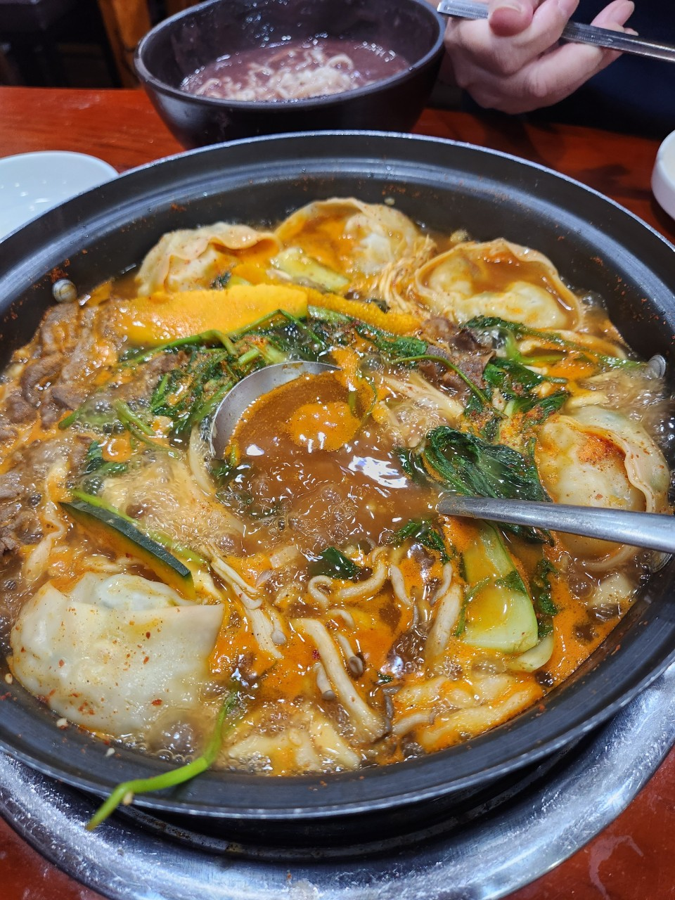 오늘N 손만두전골 서리태콩국수