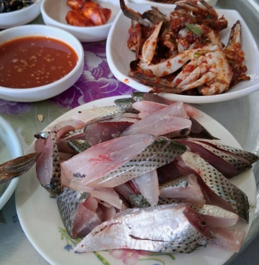 사노라면-고성-만원-회-백반-집-미녀