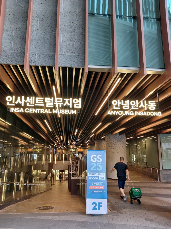 안녕인사동 건물 들어서다