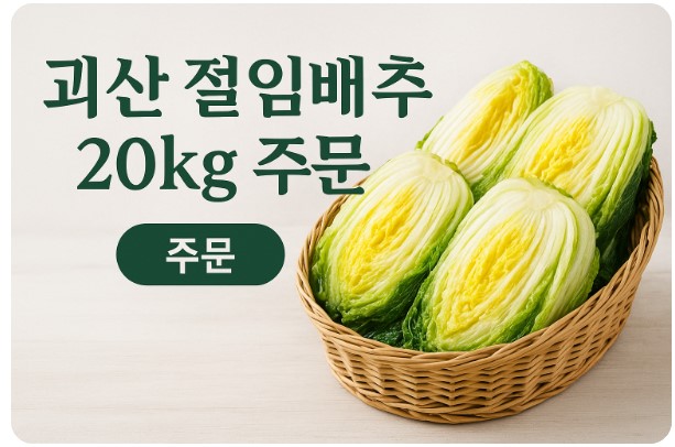 괴산 절임배추 20kg 주문