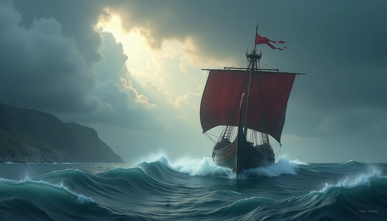 바이킹과 바다 관련 이미지