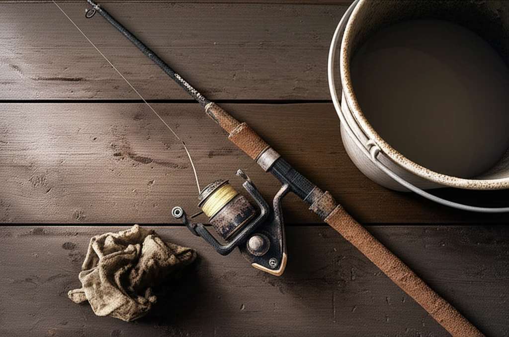 낚시대 곰팡이 제거 및 완벽 세척 보